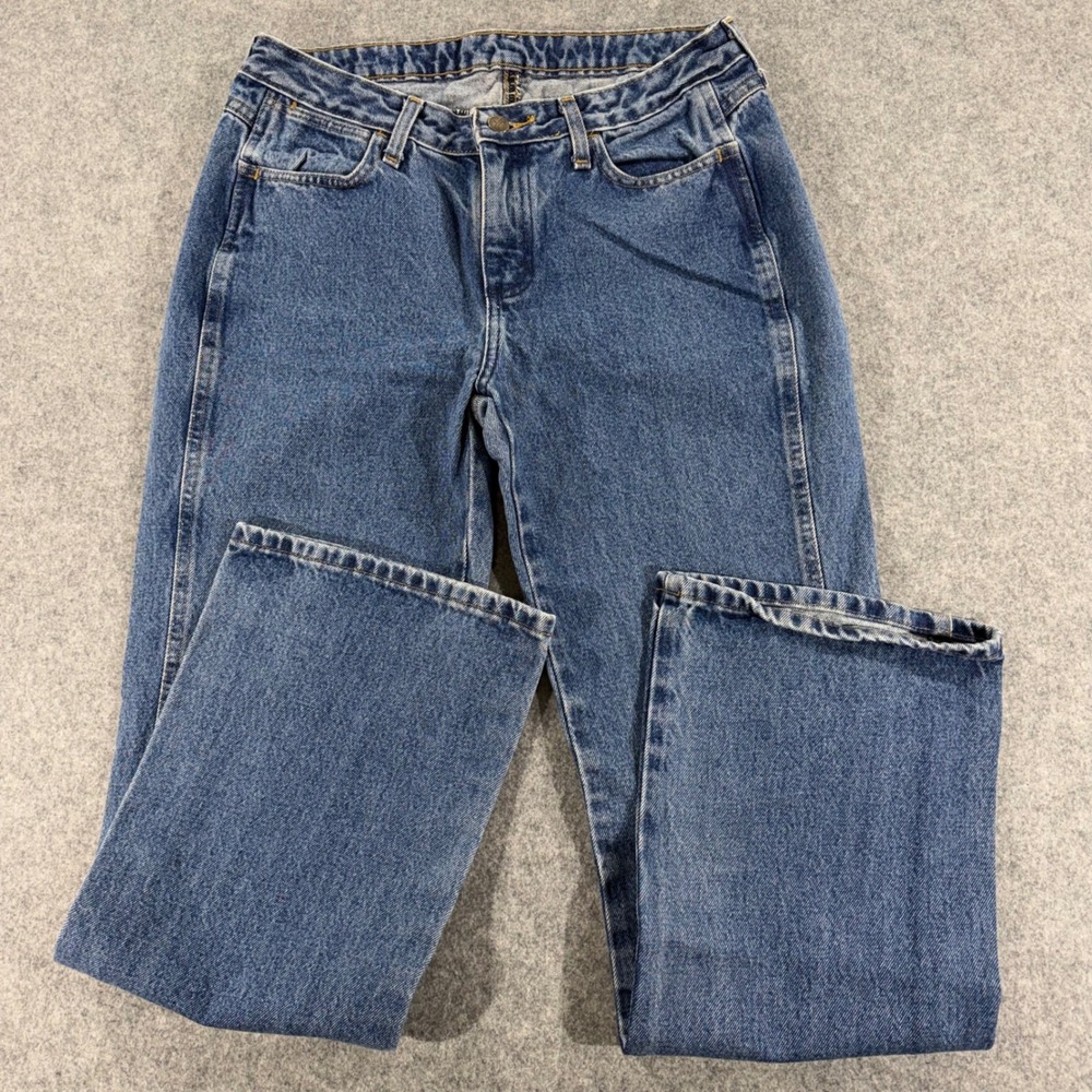 Wrangler Womens Straight Leg Blue Jeans Medium Wash Size 9/10x32